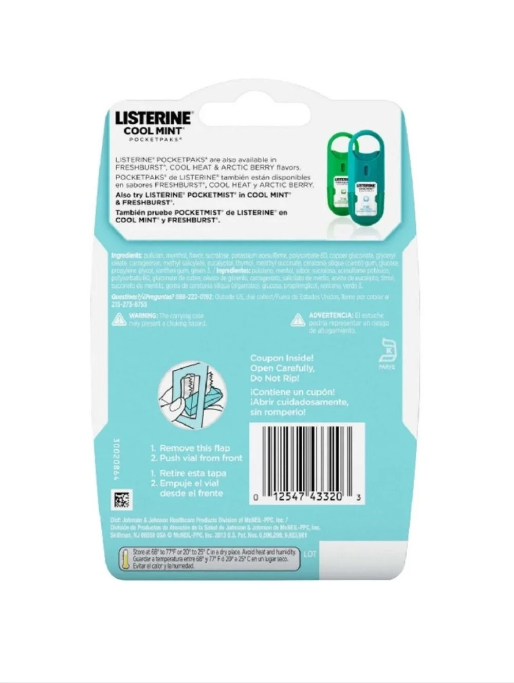 ⭐4/$15 Listerine Pocketpaks Breath Strips Cool Mint
